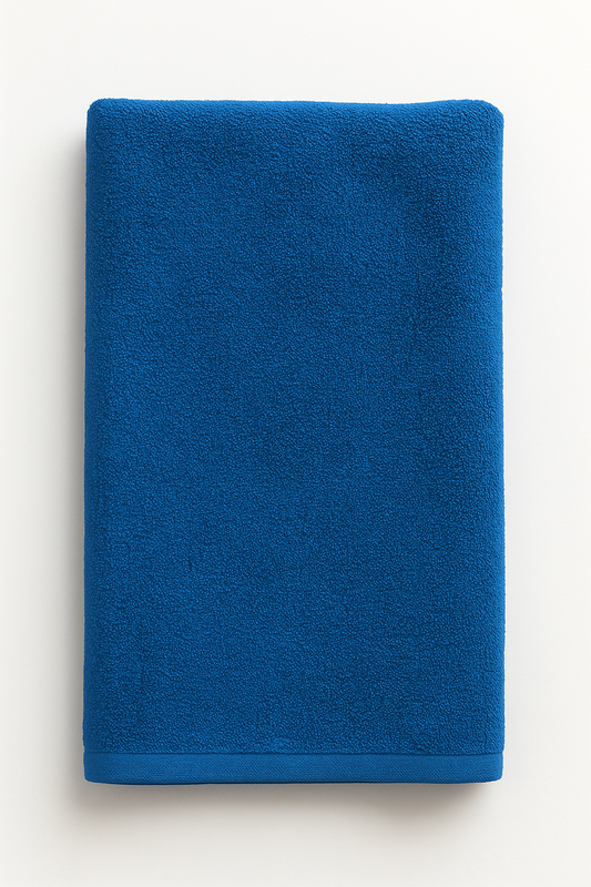 Plush Blue Terry Cotton Towel