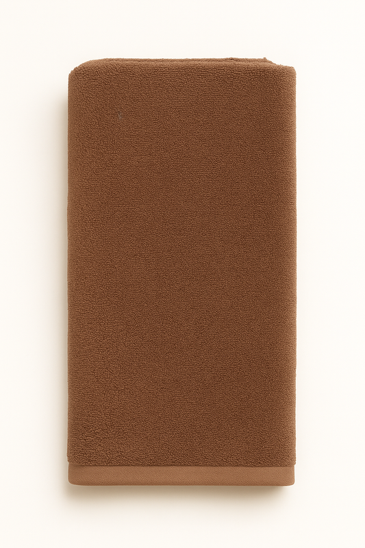 Plush Brown Terry Cotton Towel