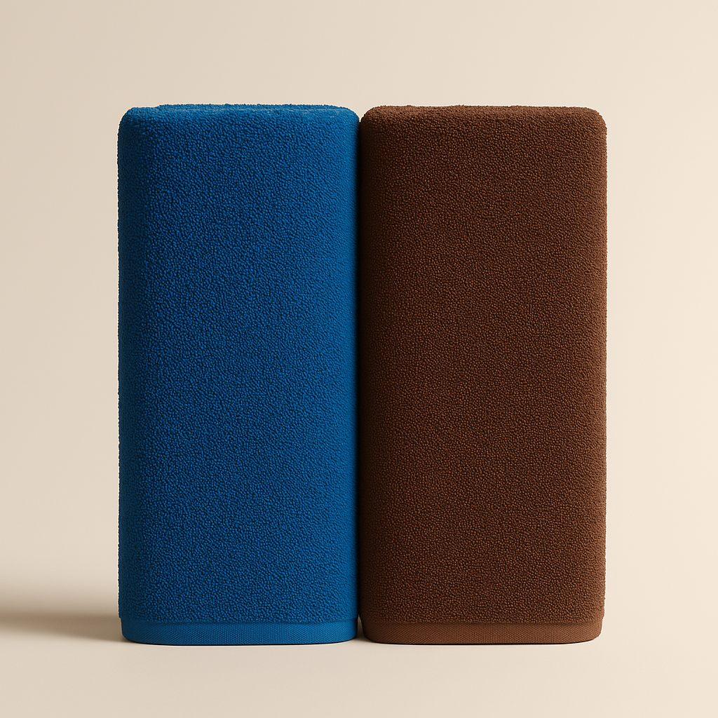 Plush Brown Terry Cotton Towel
