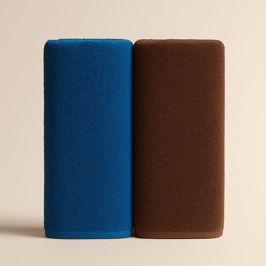 Plush Blue Terry Cotton Towel